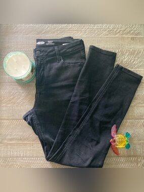 Old Navy Black Rockstar Super Skinny High Rise Jeans